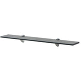 Floating Shelves 2 pcs Glass 70x20 cm 8 mm - Front View