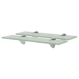 Floating Shelves 2 pcs Glass 40x20 cm 8 mm