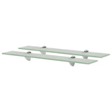Floating Shelves 2 pcs Glass 60x20 cm 8 mm