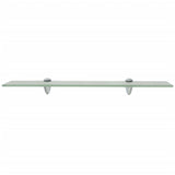 Floating Shelves 2 pcs Glass 60x20 cm 8 mm - Side View