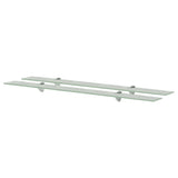 Floating Shelves 2 pcs Glass 100x20 cm 8 mm