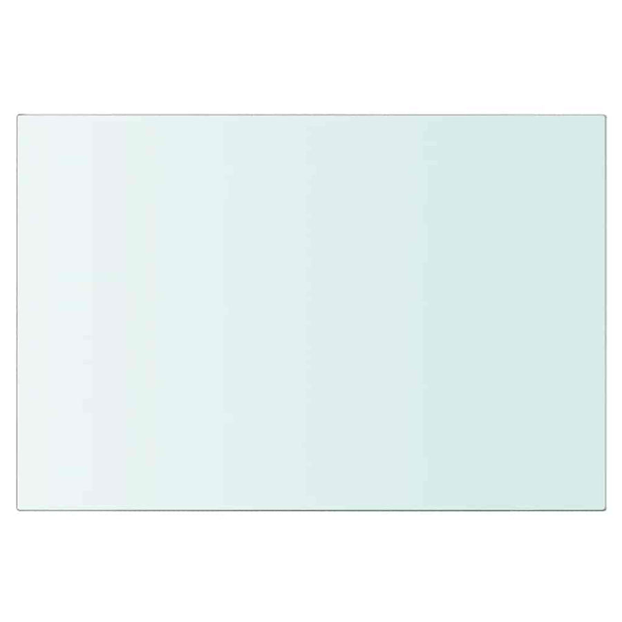 Shelves 2 pcs Panel Glass Clear 20x25 cm
