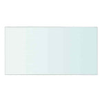 Shelves 2 pcs Panel Glass Clear 30x12 cm