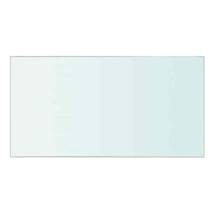 Shelves 2 pcs Panel Glass Clear 30x12 cm