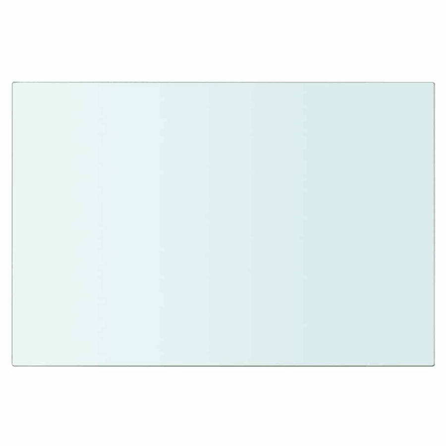 Shelves 2 pcs Panel Glass Clear 30x15 cm
