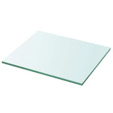 Shelves 2 pcs Panel Glass Clear 30x20 cm - Front View