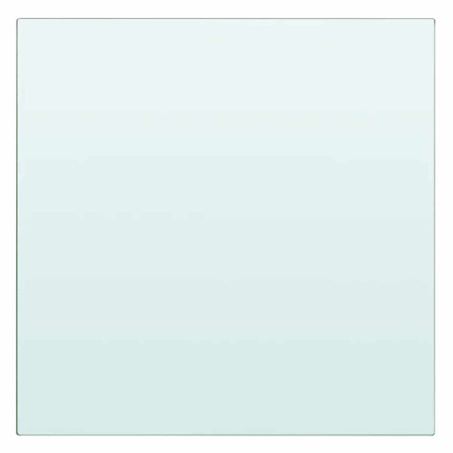 Shelves 2 pcs Panel Glass Clear 30x25 cm
