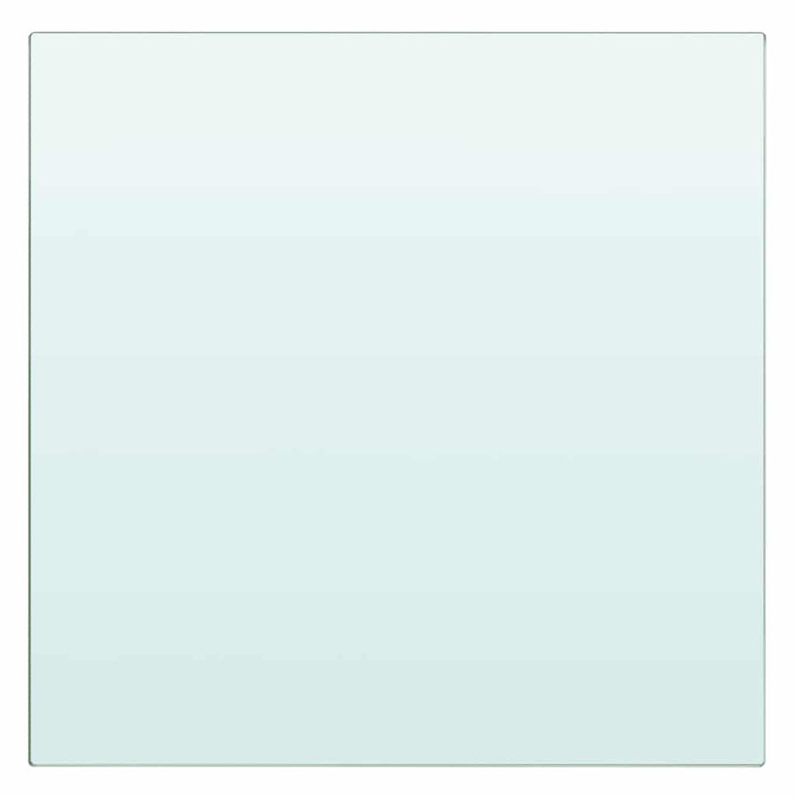Shelves 2 pcs Panel Glass Clear 30x30 cm