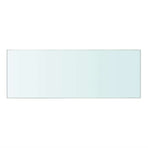 Shelves 2 pcs Panel Glass Clear 40x12 cm