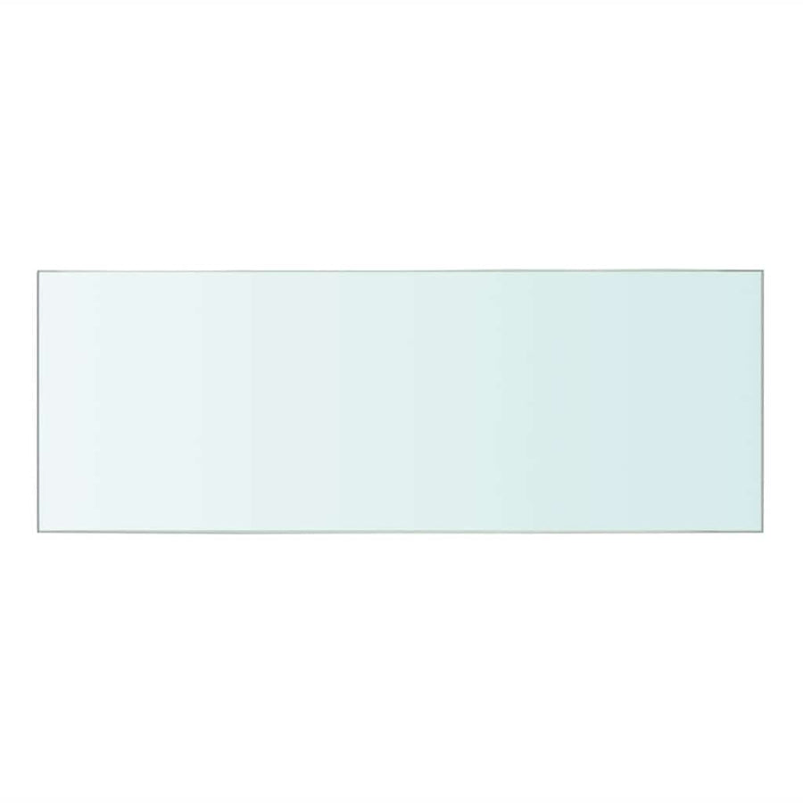 Shelves 2 pcs Panel Glass Clear 40x12 cm