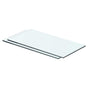 Shelves 2 pcs Panel Glass Clear 40x15 cm