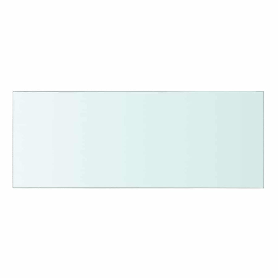 Shelves 2 pcs Panel Glass Clear 40x15 cm