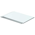 Shelves 2 pcs Panel Glass Clear 40x20 cm