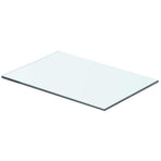 Shelves 2 pcs Panel Glass Clear 40x20 cm