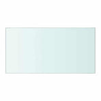 Shelves 2 pcs Panel Glass Clear 40x20 cm