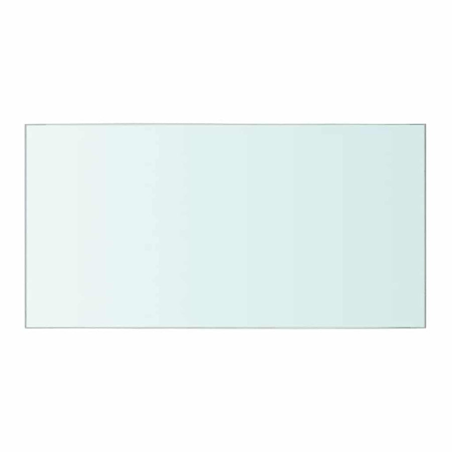 Shelves 2 pcs Panel Glass Clear 40x20 cm