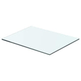 Shelves 2 pcs Panel Glass Clear 40x25 cm