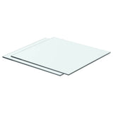 Shelves 2 pcs Panel Glass Clear 40x30 cm