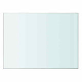 Shelves 2 pcs Panel Glass Clear 40x30 cm - Side View