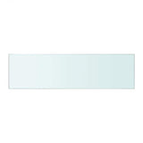 Shelves 2 pcs Panel Glass Clear 50x12 cm - Side View
