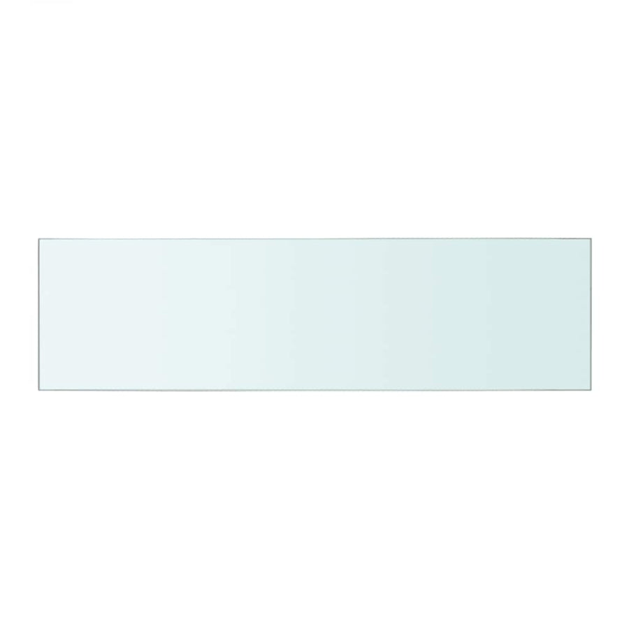 Shelves 2 pcs Panel Glass Clear 50x12 cm