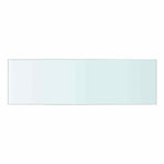 Shelves 2 pcs Panel Glass Clear 50x15 cm