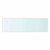 Shelves 2 pcs Panel Glass Clear 50x15 cm - Side View