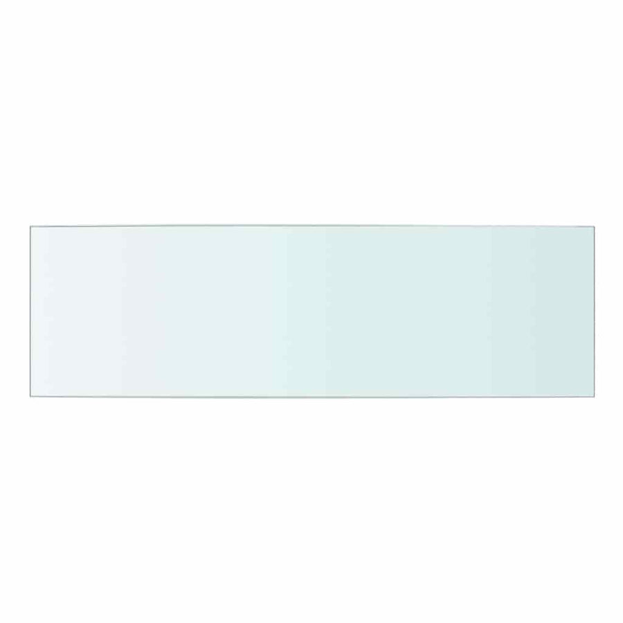 Shelves 2 pcs Panel Glass Clear 50x15 cm