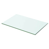 Shelves 2 pcs Panel Glass Clear 50x25 cm