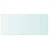 Shelves 2 pcs Panel Glass Clear 50x25 cm - Side View