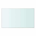 Shelves 2 pcs Panel Glass Clear 50x30 cm