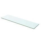 Shelves 2 pcs Panel Glass Clear 60x12 cm