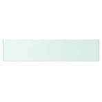 Shelves 2 pcs Panel Glass Clear 60x12 cm