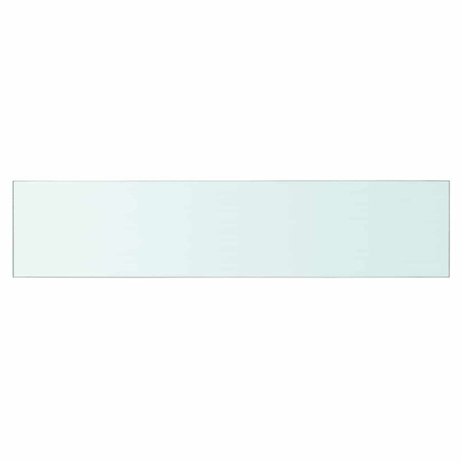 Shelves 2 pcs Panel Glass Clear 60x12 cm