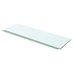 Shelves 2 pcs Panel Glass Clear 60x15 cm