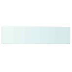 Shelves 2 pcs Panel Glass Clear 60x15 cm