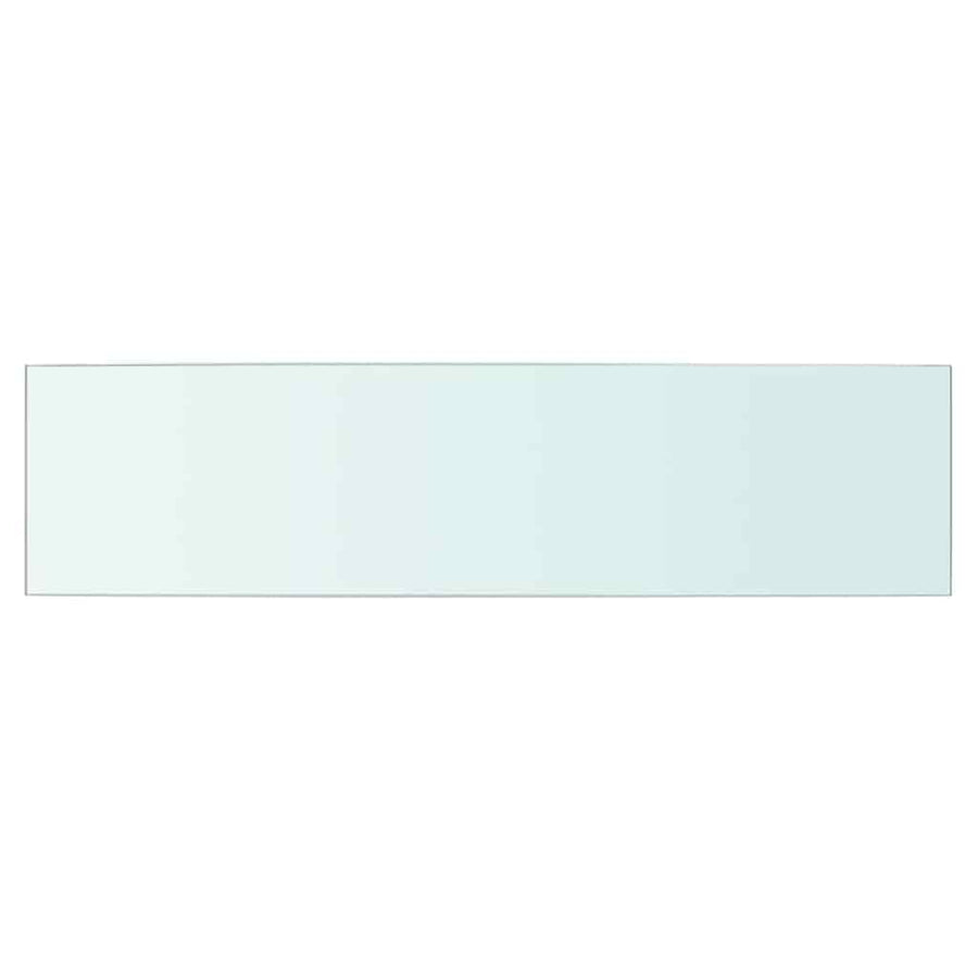 Shelves 2 pcs Panel Glass Clear 60x15 cm
