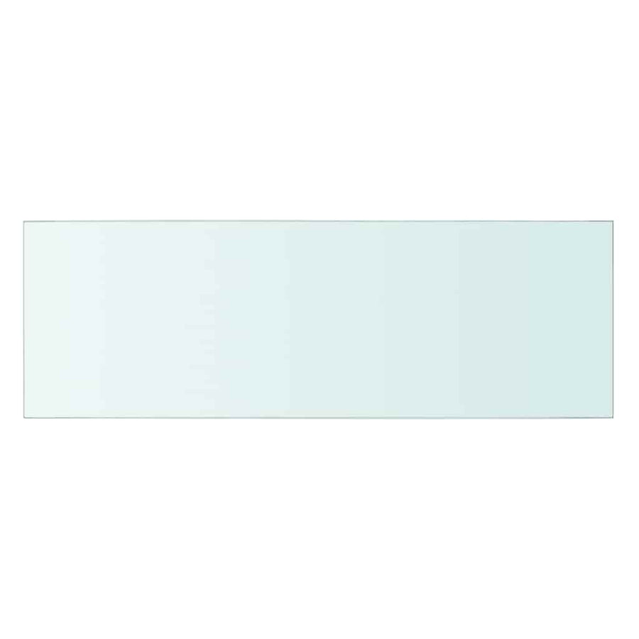 Shelves 2 pcs Panel Glass Clear 60x20 cm