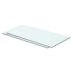 Shelves 2 pcs Panel Glass Clear 60x25 cm