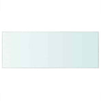 Shelves 2 pcs Panel Glass Clear 60x25 cm