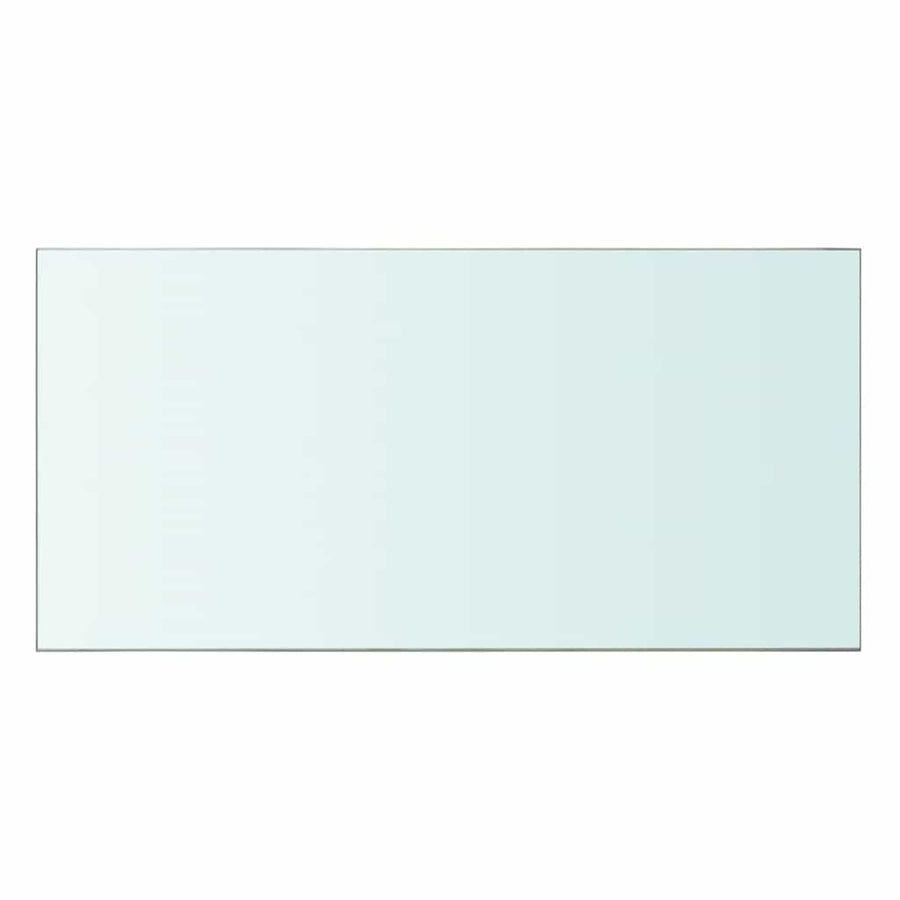 Shelves 2 pcs Panel Glass Clear 60x30 cm