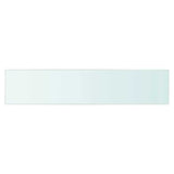 Shelves 2 pcs Panel Glass Clear 70x15 cm