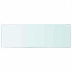 Shelves 2 pcs Panel Glass Clear 70x25 cm