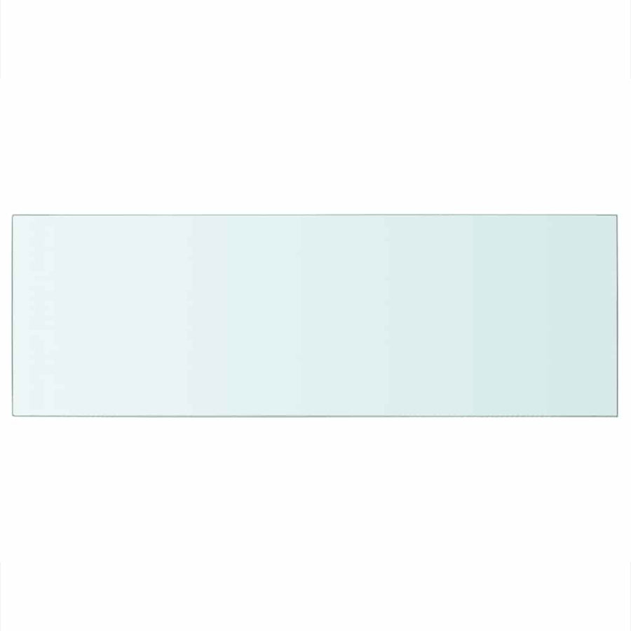 Shelves 2 pcs Panel Glass Clear 70x25 cm