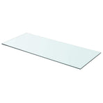 Shelves 2 pcs Panel Glass Clear 70x30 cm