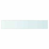 Shelves 2 pcs Panel Glass Clear 80x15 cm