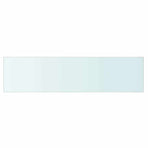 Shelves 2 pcs Panel Glass Clear 80x20 cm
