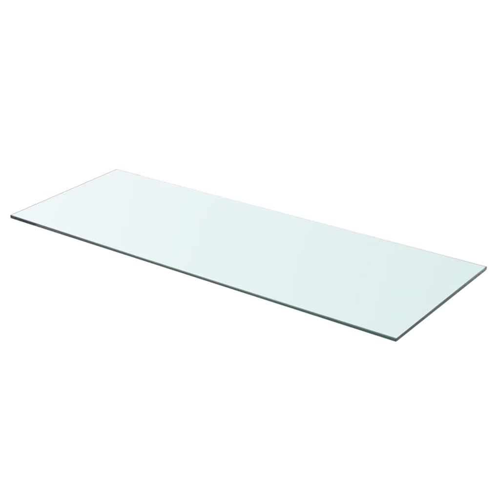 Shelves 2 pcs Panel Glass Clear 80x30 cm