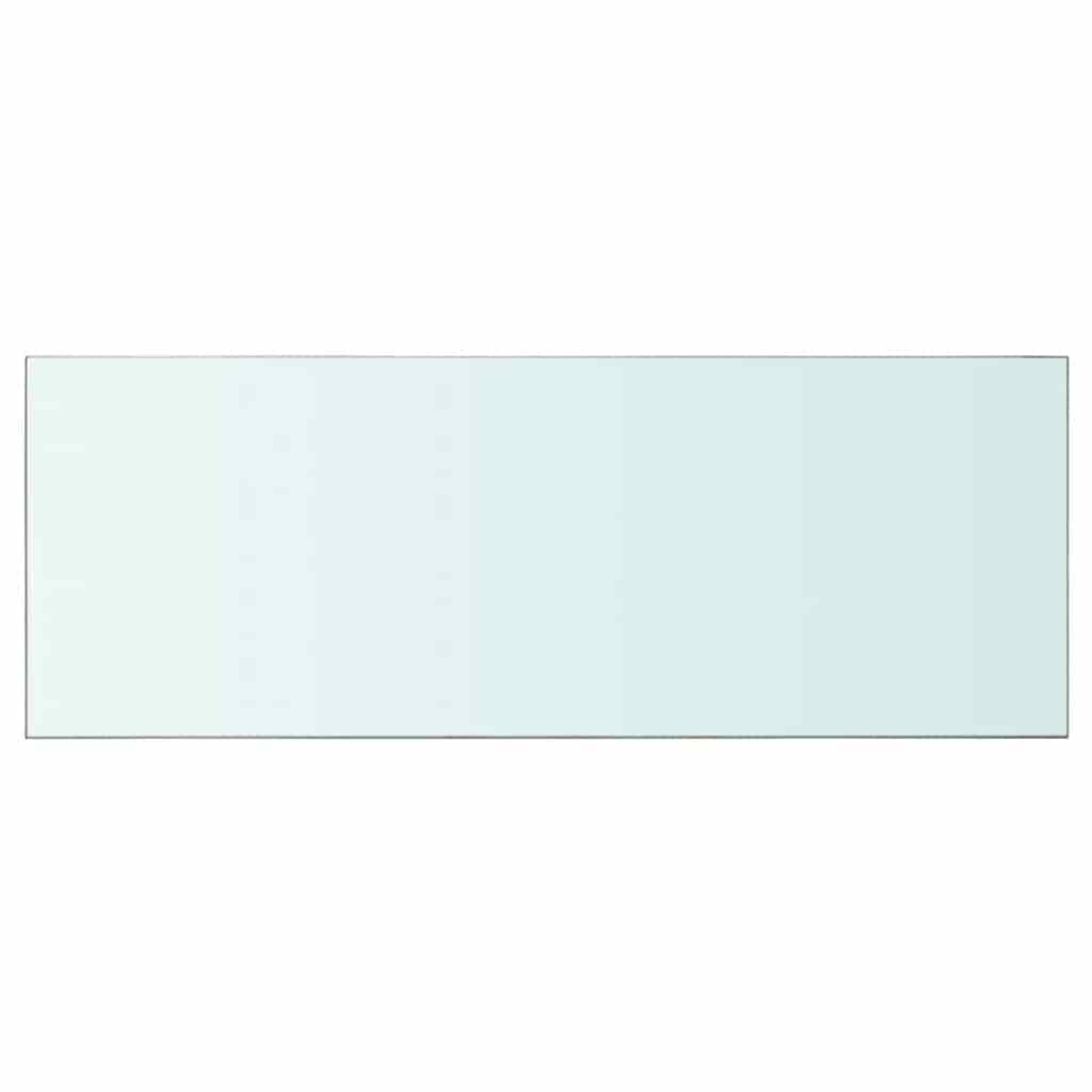 Shelves 2 pcs Panel Glass Clear 80x30 cm
