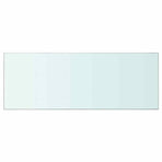Shelves 2 pcs Panel Glass Clear 80x30 cm